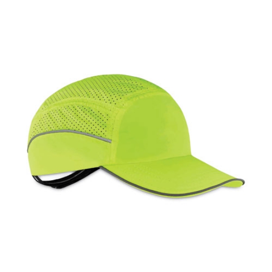 Picture of Skullerz 8955 Lightweight Bump Cap Hat, Long Brim, Lime, Ships in 1-3 Business Days