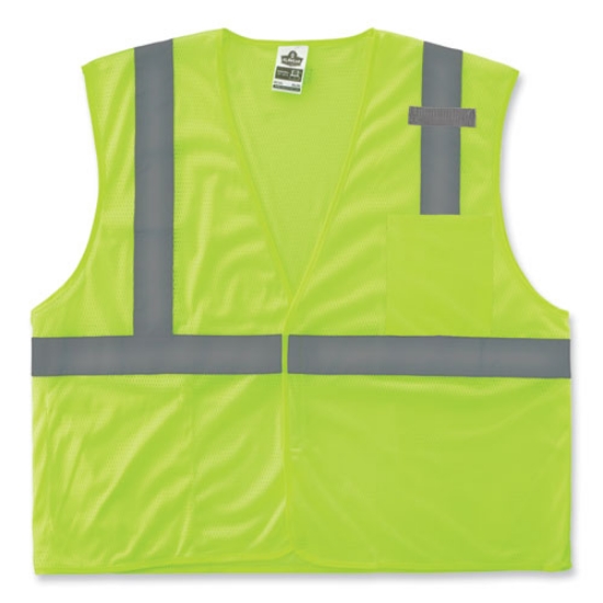 Picture of GloWear 8210HL-S Single Size Class 2 Economy Mesh Vest, Polyester, Medium, Lime, Ships in 1-3 Business Days