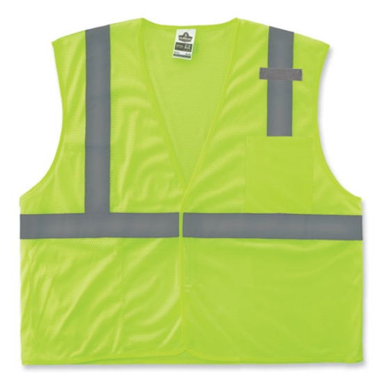 Picture of GloWear 8210HL-S Single Size Class 2 Economy Mesh Vest, Polyester, X-Large, Lime, Ships in 1-3 Business Days