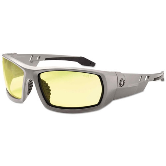 Picture of Skullerz Odin Safety Glasses, Gray Frame/Yellow Lens, Nylon/Polycarb, Ships in 1-3 Business Days