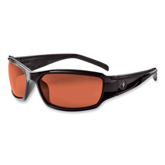 Picture of Skullerz Thor Safety Glasses, Black Nylon Impact Frame, Polarized Copper Polycarbonate Lens, Ships in 1-3 Business Days