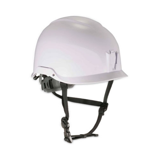 Picture of Skullerz 8974 Class E Safety Helmet, 6-Point Ratchet Suspension, White, Ships in 1-3 Business Days