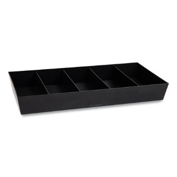 Picture of Anchor Collection 5-Compartment Snack Organizer, 12 x 24 x 3.25, Black