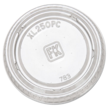 Picture of Portion Cup Lids, Fits 1.5 Oz To 2.5 Oz Cups, Clear, 125/sleeve, 20 Sleeves/carton