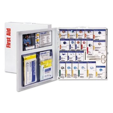 Picture of Ansi 2015 Smartcompliance Food Service First Aid Kit, W/o Medication, 50 People, 260 Pieces, Metal Case
