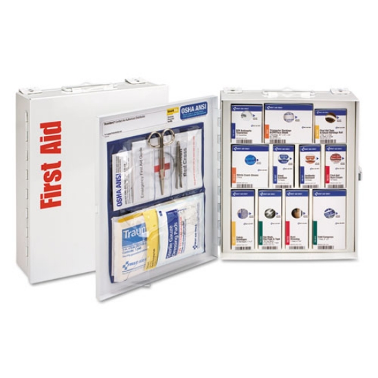 Picture of Ansi 2015 Smartcompliance General Business First Aid Station Class A, No Meds, 25 People, 94 Pieces, Metal Case