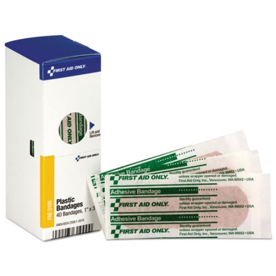 Picture of Refill For Smartcompliance General Business Cabinet, Plastic Bandages, 1 X 3, 40/box