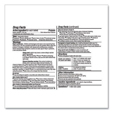 Picture of SmartCompliance Aspirin Refill, 2/Packet, 10 Packets/Box
