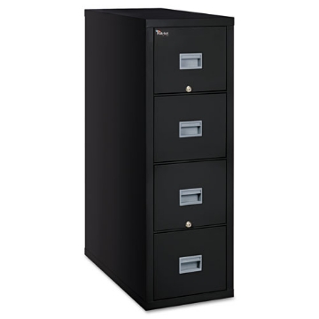 Picture of Patriot By Fireking Insulated Fire File, 1-Hour Fire Protection, 4 Letter-Size File Drawers, Black, 17.75" X 31.63" X 52.75"