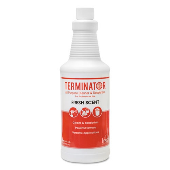 Picture of Terminator All-Purpose Cleaner/deodorizer With (2) Trigger Sprayers, 32 Oz Bottles, 12/carton