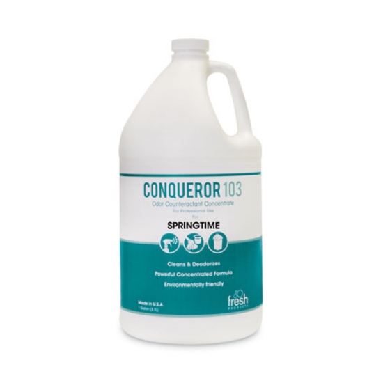 Picture of Conqueror 103 Odor Counteractant Concentrate, Springtime, 1 gal Bottle, 4/Carton