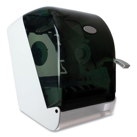 Picture of Lever Action Roll Towel Dispenser, 11.25 X 9.5 X 14.38, Transparent