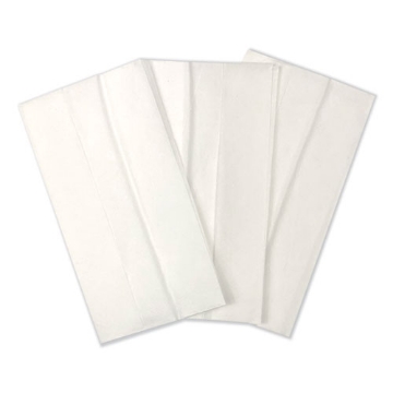 Picture of Tall-Fold Napkins, 1-Ply, 7 X 13 1/4, White, 10,000/carton