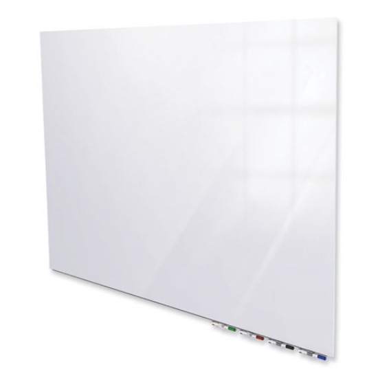 Picture of Aria Low Profile Magnetic Glass Whiteboard, 96 x 48, White Surface, Ships in 7-10 Business Days