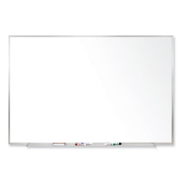 Picture of Magnetic Porcelain Whiteboard with Satin Aluminum Frame, 36 x 24, White Surface, Ships in 7-10 Business Days