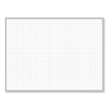 Picture of Magnetic Porcelain Whiteboard with Satin Aluminum Frame, 36.5 x 60.5, White Surface, Ships in 7-10 Business Days