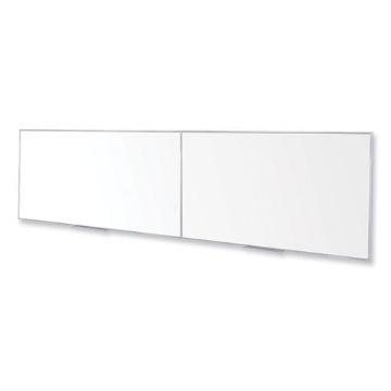 Picture of Magnetic Porcelain Whiteboard with Satin Aluminum Frame, 193 x 48.5, White Surface, Ships in 7-10 Business Days