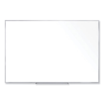 Picture of Non-Magnetic Whiteboard with Aluminum Frame, 72.63 x 48.47, White Surface, Satin Aluminum Frame, Ships in 7-10 Business Days