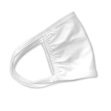 Picture of Cotton Face Mask With Antimicrobial Finish, White, 600/carton