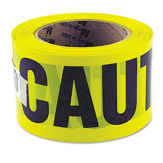 Picture of Caution Safety Tape, Non-Adhesive, 3" X 1,000 Ft, Yellow