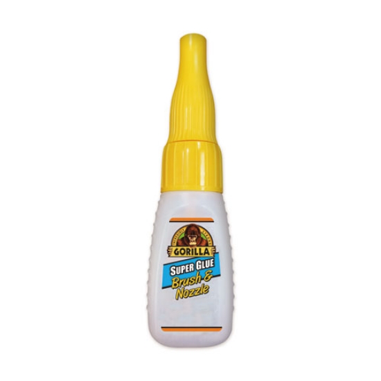 Picture of Super Glue With Brush And Nozzle Applicators, 0.35 Oz, Dries Clear