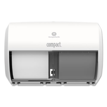 Picture of Compact Coreless Side-By-Side 2-Roll Tissue Dispenser, 11.31 X 7.69 X 8, White