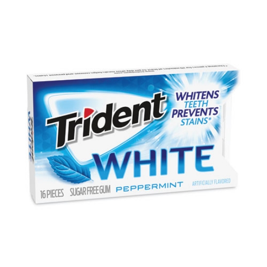 Picture of Sugar-Free Gum, White Peppermint,16 Pieces/Pack, 9 Packs/Carton, Ships in 1-3 Business Days