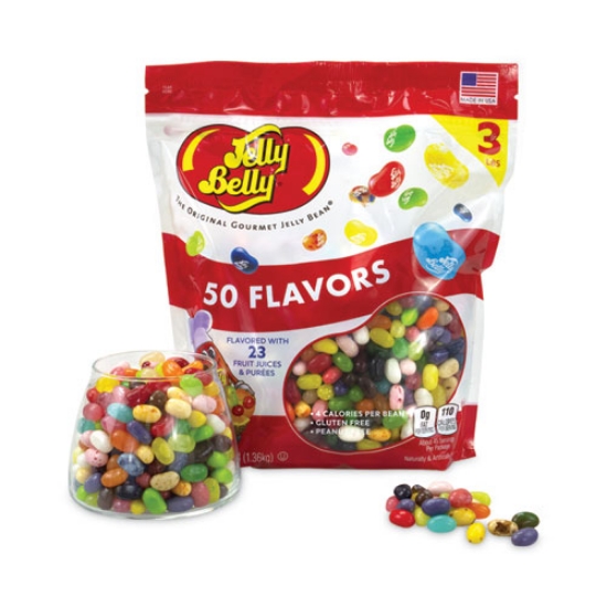 Picture of 50 Flavors Jelly Beans Assortment, 3 Lb Standup Bag, Ships In 1-3 Business Days