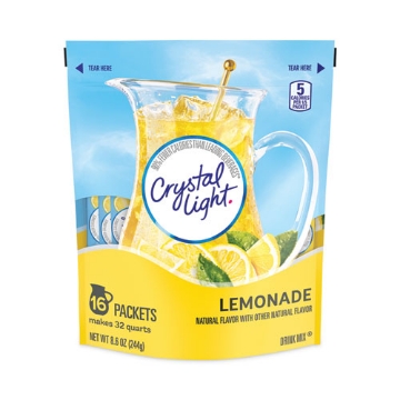 Picture of Flavored Drink Mix Pitcher Packs, Lemonade, 0.14 oz Packets, 16 Packets/Pouch, 1 Pouch/Carton, Ships in 1-3 Business Days