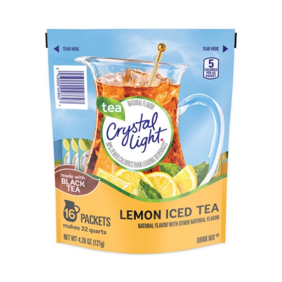 Picture of Flavored Drink Mix Pitcher Packs, Iced Tea, 0.14 oz Packets, 16 Packets/Pouch, 1 Pouch/Carton, Ships in 1-3 Business Days