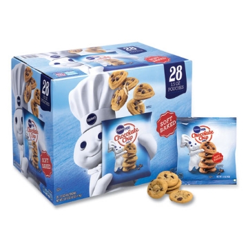Picture of Soft Baked Mini Chocolate Chip Cookies, 1.5 oz Pouch, 28/Pack, Ships in 1-3 Business Days