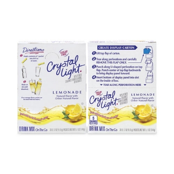 Picture of On-The-Go Sugar-Free Drink Mix, Lemonade, 0.17 oz Single-Serving Tubes, 30/Pack, 2 Packs/Carton, Ships in 1-3 Business Days