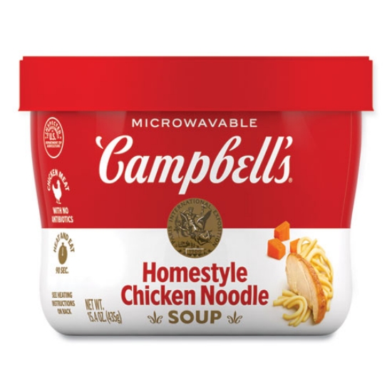 Picture of Homestyle Chicken Noodle Bowl, 15.4 oz, 8/Carton, Ships in 1-3 Business Days