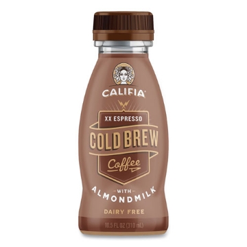 Picture of Cold Brew Coffee With Almond Milk, 10.5 Oz Bottle, Xx Expresso, 8/pack, Ships In 1-3 Business Days