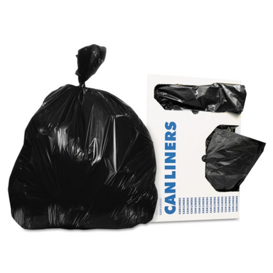 Picture of Linear Low-Density Can Liners, 30 Gal, 0.9 Mil, 30" X 36", Black, 200/carton