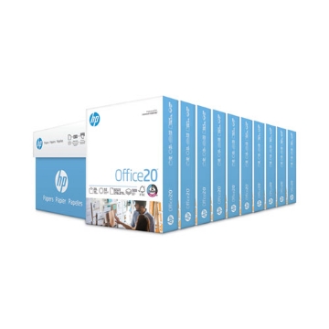 Picture of Office20 Paper, 92 Bright, 20 lb Bond Weight, 8.5 x 11, White, 500 Sheets/Ream, 10 Reams/Carton