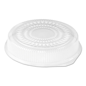 Picture of PLASTIC DOME LID, ROUND, EMBOSSED, FITS 212/213, 16" DIAMETER, CLEAR, 25/CARTON