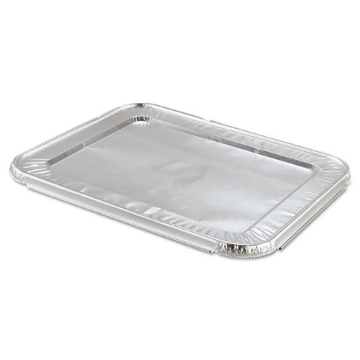 Picture of Steam Pan Foil Lids, Fits Half-Size Pan, 12.81 x 10.44, 100/Carton