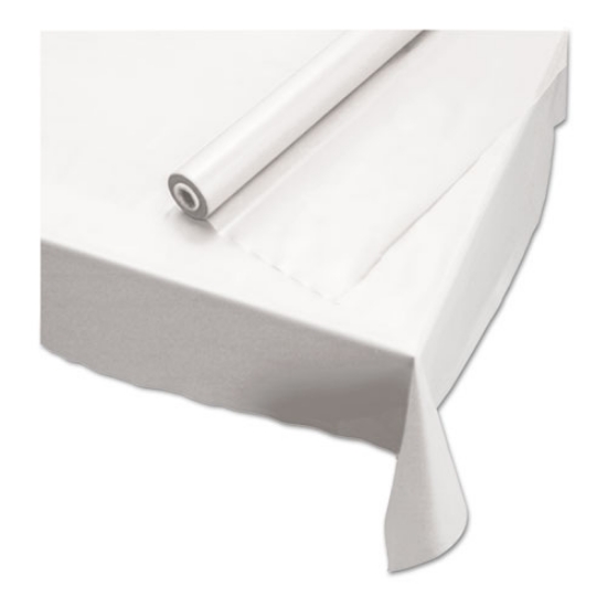 Picture of Plastic Roll Tablecover, 40" X 100 Ft, White