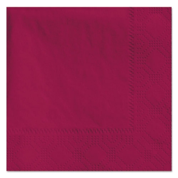 Picture of Beverage Napkins, 2-Ply, 9 1/2 X 9 1/2, Burgundy, 1000/carton
