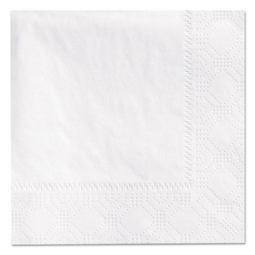 Picture of Beverage Napkins, 2-Ply, 9 1/2 X 9 1/2, White, 3000/carton