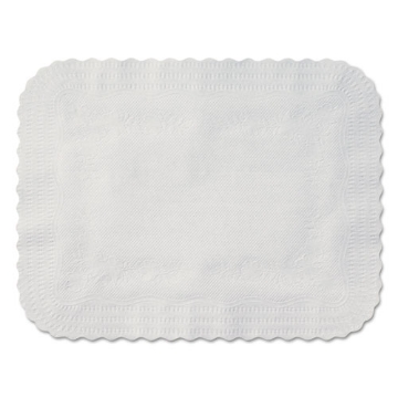Picture of Scalloped Edge Traymat, Bond Paper, White, 19.13 X 14, 1,000/carton