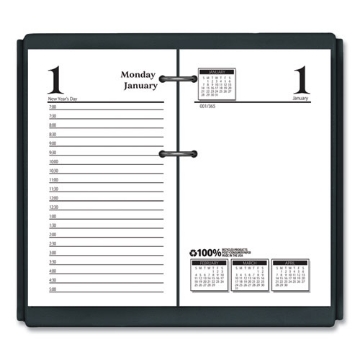 Picture of Economy Daily Desk Calendar Refill, 3.5 x 6, White Sheets, 12-Month (Jan to Dec): 2024
