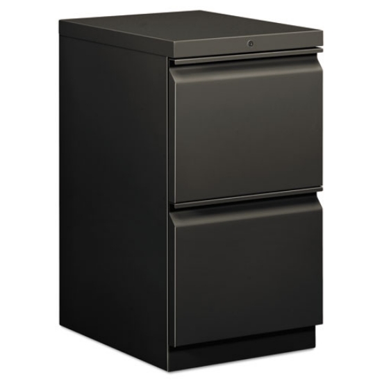 Picture of Brigade Mobile Pedestal, Left Or Right, 2 Letter-Size File Drawers, Charcoal, 15" X 19.88" X 28"