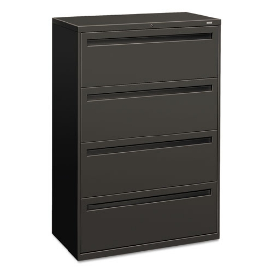 Picture of Brigade 700 Series Lateral File, 4 Legal/letter-Size File Drawers, Charcoal, 36" X 18" X 52.5"