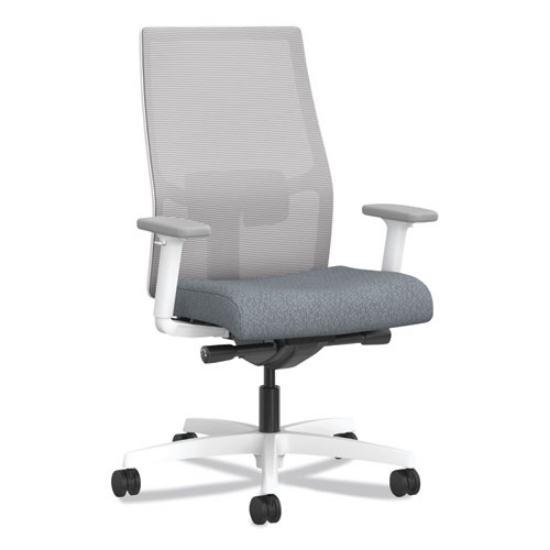 Picture of Ignition 2.0 4-Way Stretch Mid-Back Mesh Task Chair, Gray Adjustable Lumbar Support, Basalt/Fog/White, Ships in 7-10 Bus Days