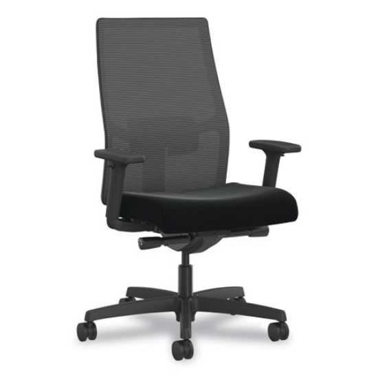 Picture of Ignition 2.0 4-Way Stretch Mid-Back Mesh Task Chair, Gray Adjustable Lumbar Support, Black, Ships in 7-10 Business Days