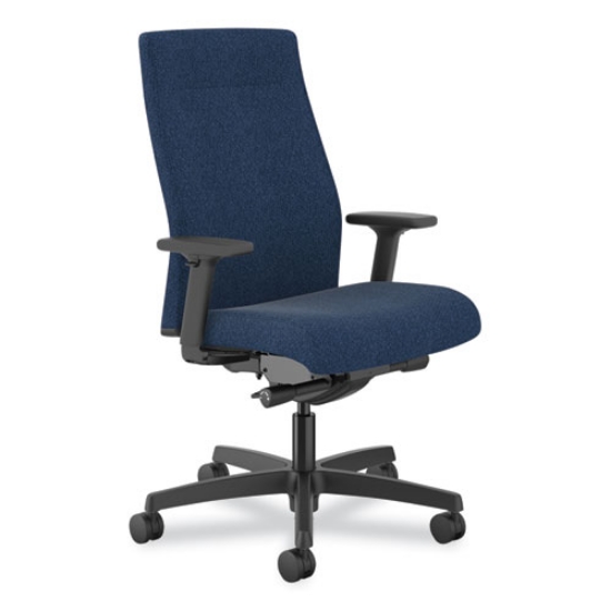 Picture of Ignition 2.0 Upholstered Mid-Back Task Chair, 17" to 21.5" Seat Height, Navy Fabric Seat/Back, Ships in 7-10 Business Days