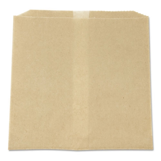 Picture of Waxed Napkin Receptacle Liners, 8.5" X 8", Brown, 500/carton