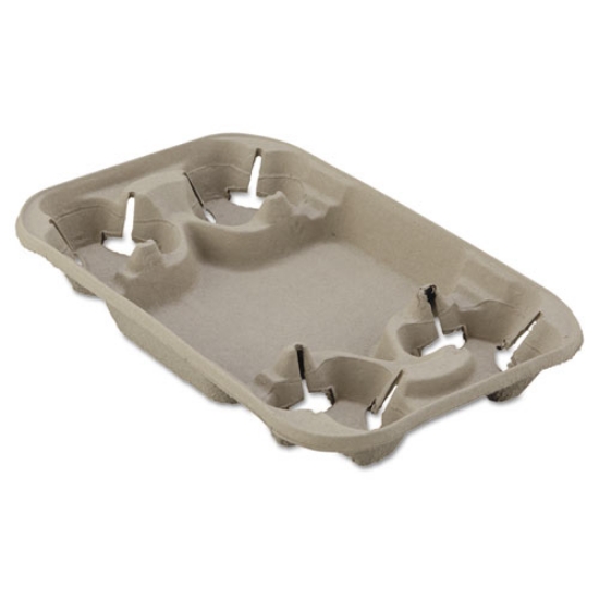 Picture of Strongholder Molded Fiber Cup/food Tray, 8 Oz To 22 Oz, Four Cups, Beige, 250/carton